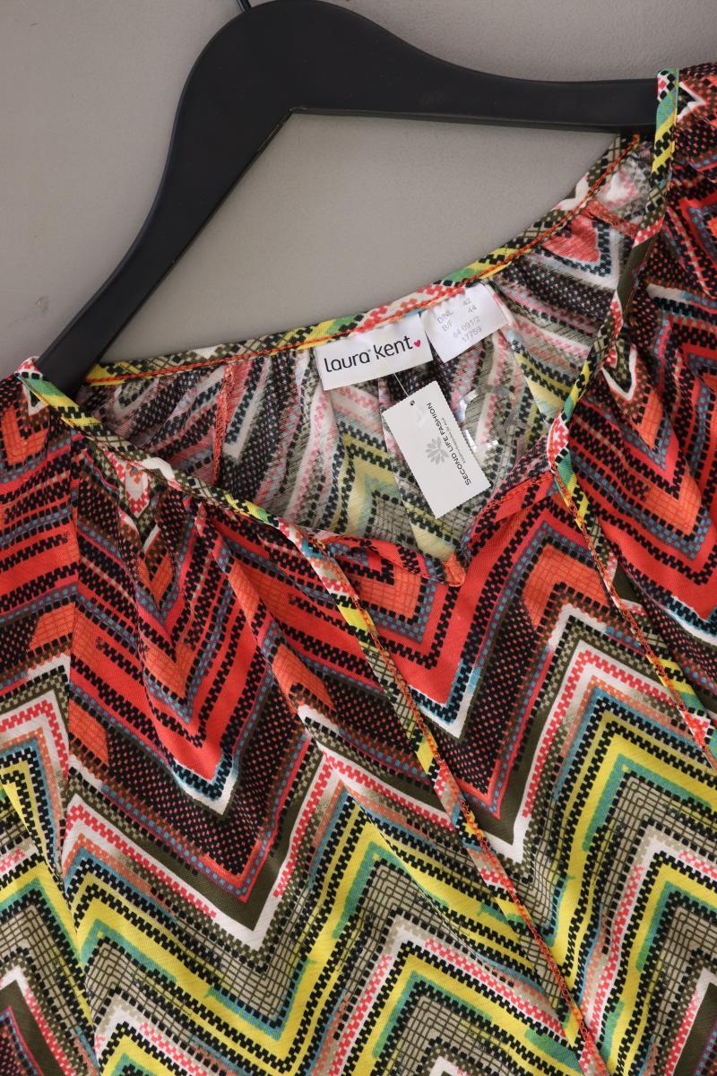 Laura Kent Shirt Gr. 42 geometrisches Muster 3/4 Ärmel mehrfarbig aus Polyester