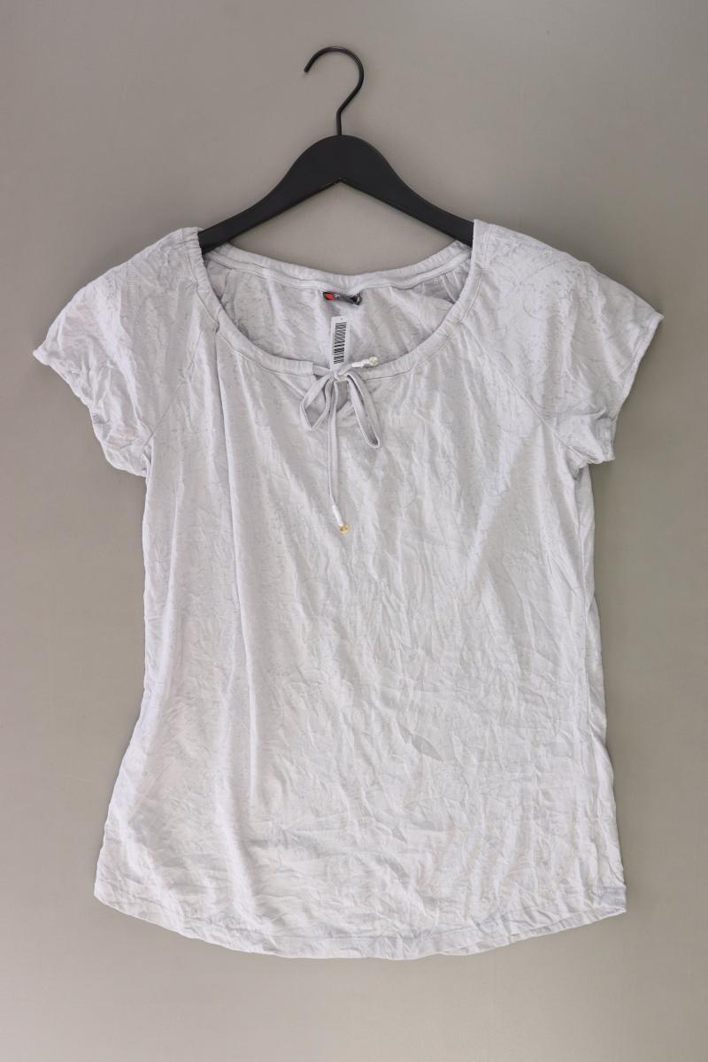 Street One T-Shirt Gr. 42 Kurzarm grau aus Polyester