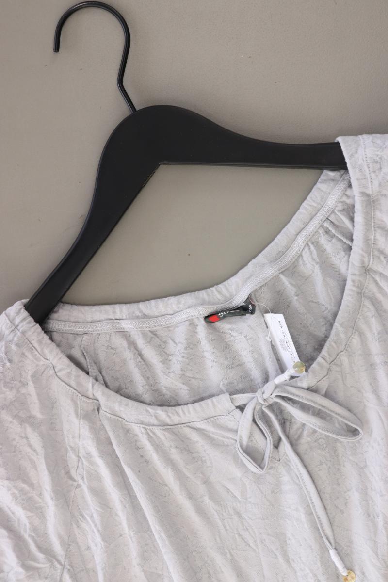Street One T-Shirt Gr. 42 Kurzarm grau aus Polyester