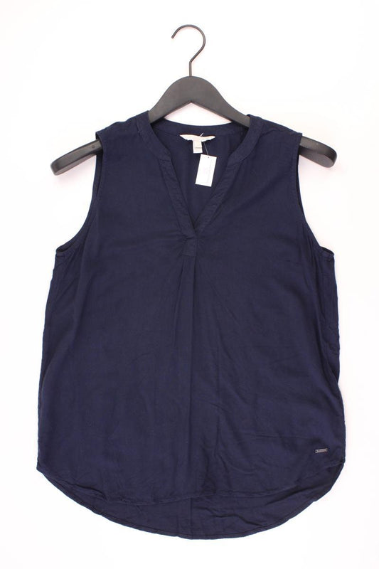 Tom Tailor Bluse Gr. S Träger blau aus Viskose
