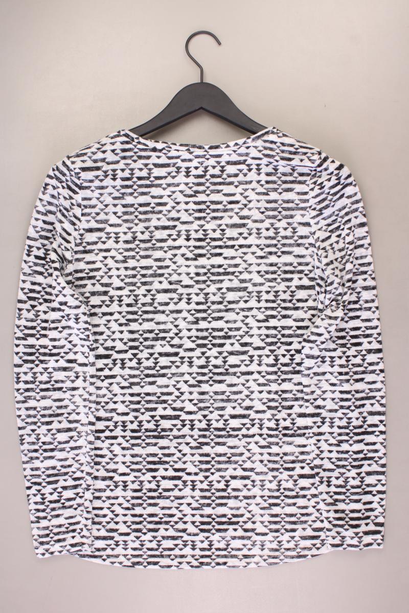 Greystone Longsleeve-Shirt Gr. L geometrisches Muster Langarm grau aus Polyester