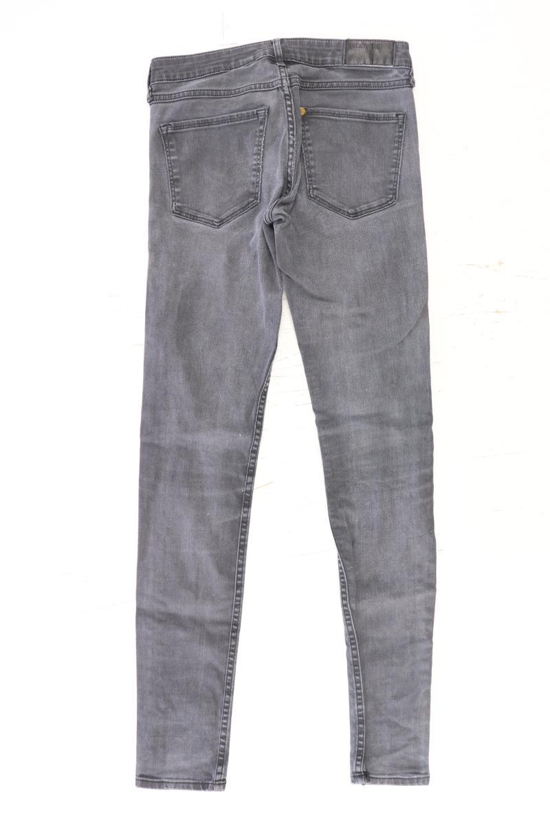 H&M Skinny Jeans Gr. W26 grau aus Baumwolle