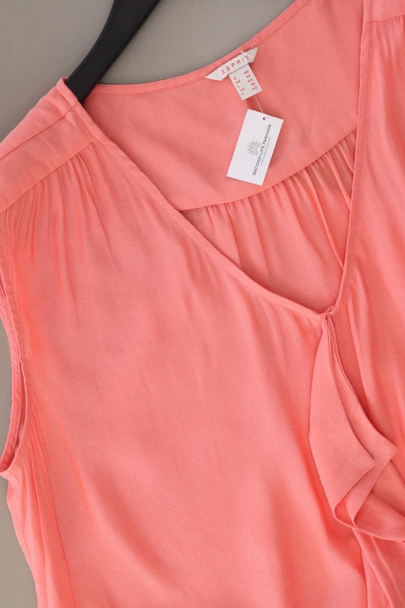 Esprit Bluse lachsfarben Gr. 40 Ärmellos rosa aus Polyester