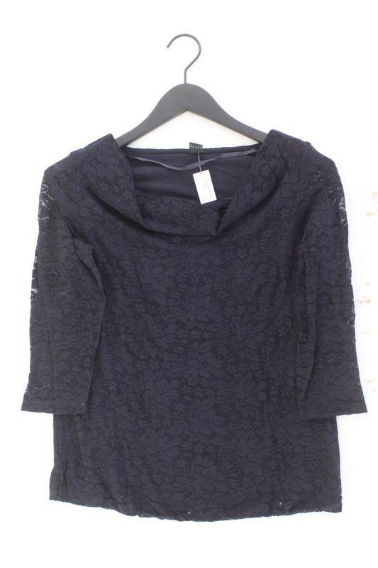 s.Oliver Spitzenshirt Gr. 40 3/4 Ärmel blau aus Polyamid