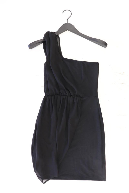 Zara One-Shoulder-Kleid Gr. S Ärmellos schwarz aus Polyester