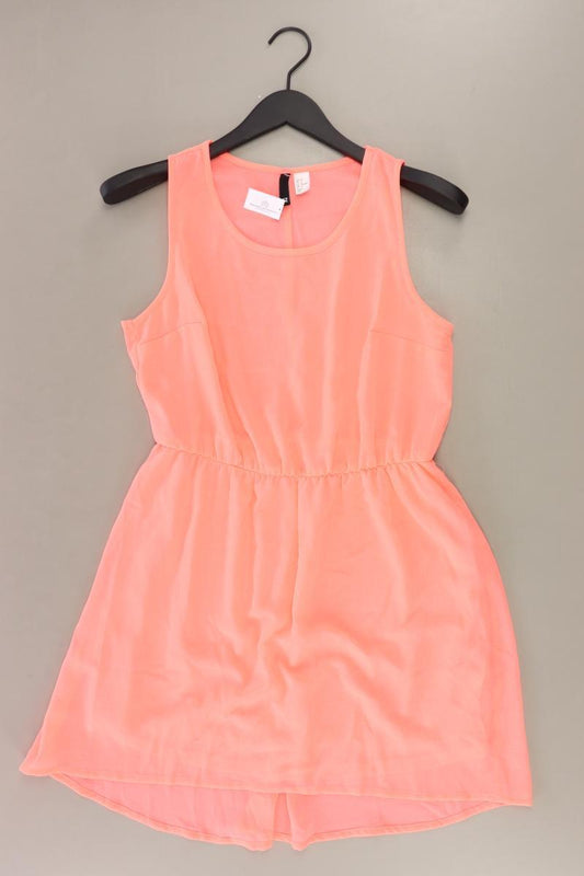 H&M Chiffonkleid Gr. 38 Ärmellos orange aus Polyester
