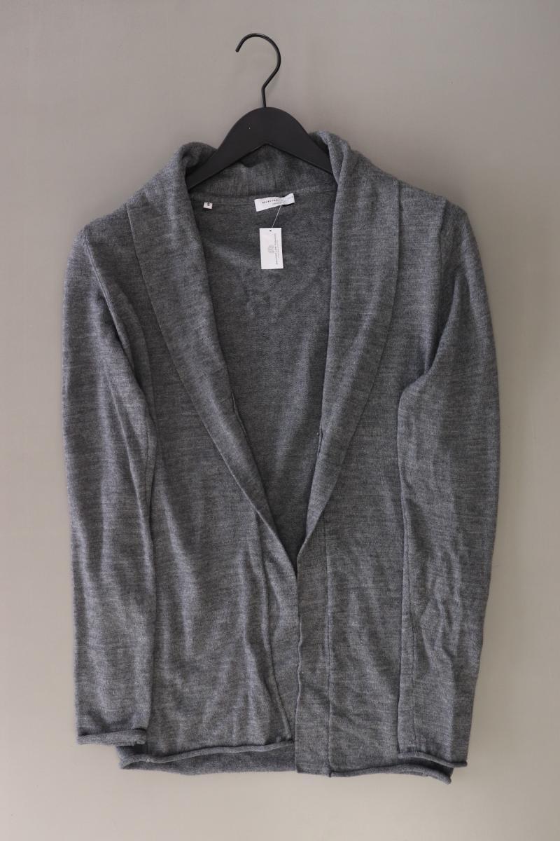 Selected Homme Strickjacke mit Wolle für Herren Gr. S Langarm grau aus Polyacryl