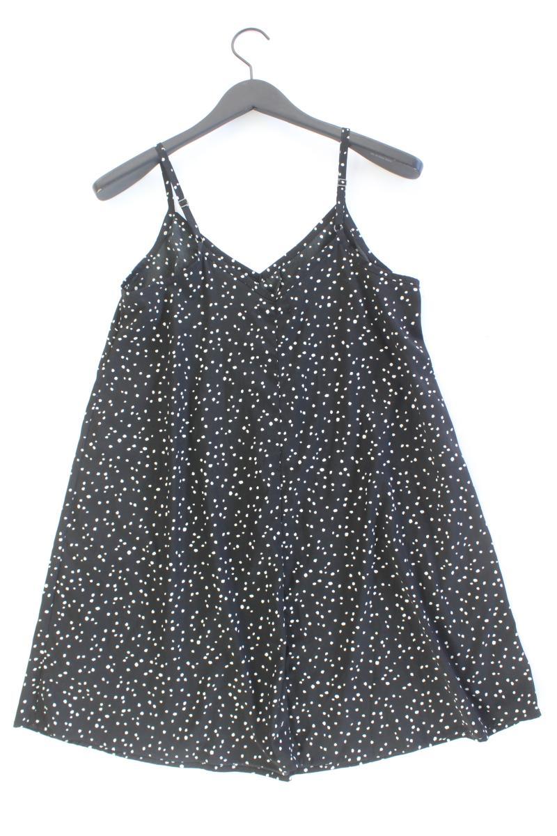 Trägerkleid Gr. 40 gepunktet schwarz aus Polyester