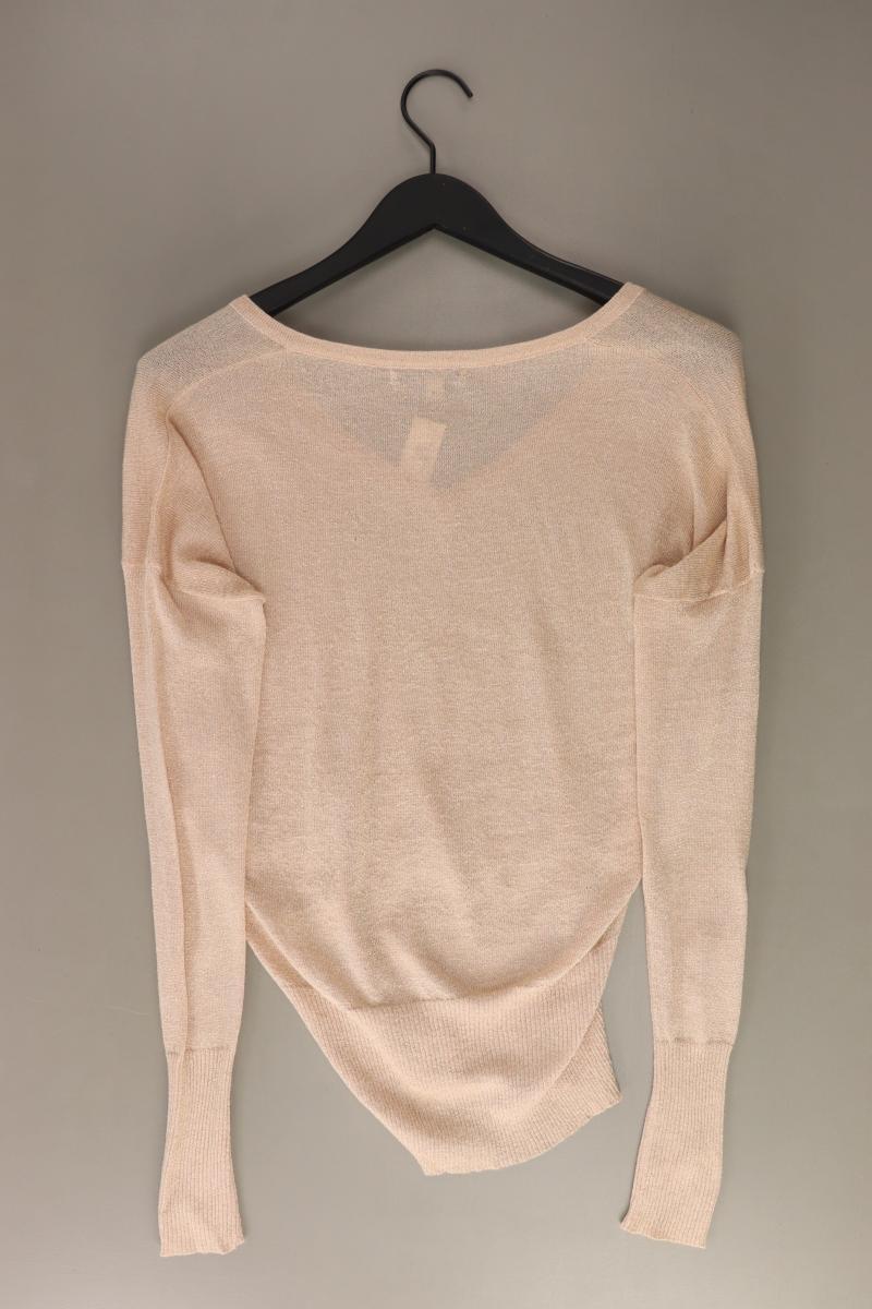 Tally Weijl Glitzerpullover Gr. S Langarm rosa aus Viskose