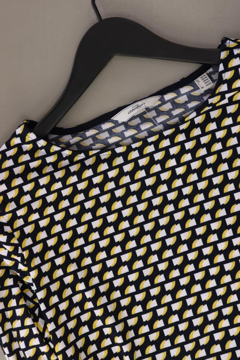 Tchibo Langarmbluse Gr. 36/38 geometrisches Muster mehrfarbig aus Polyester