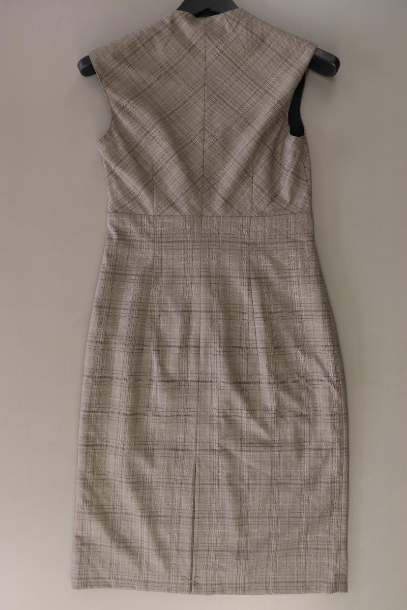 s.Oliver Selection Bleistiftkleid Gr. 36 kariert Ärmellos braun aus Viskose