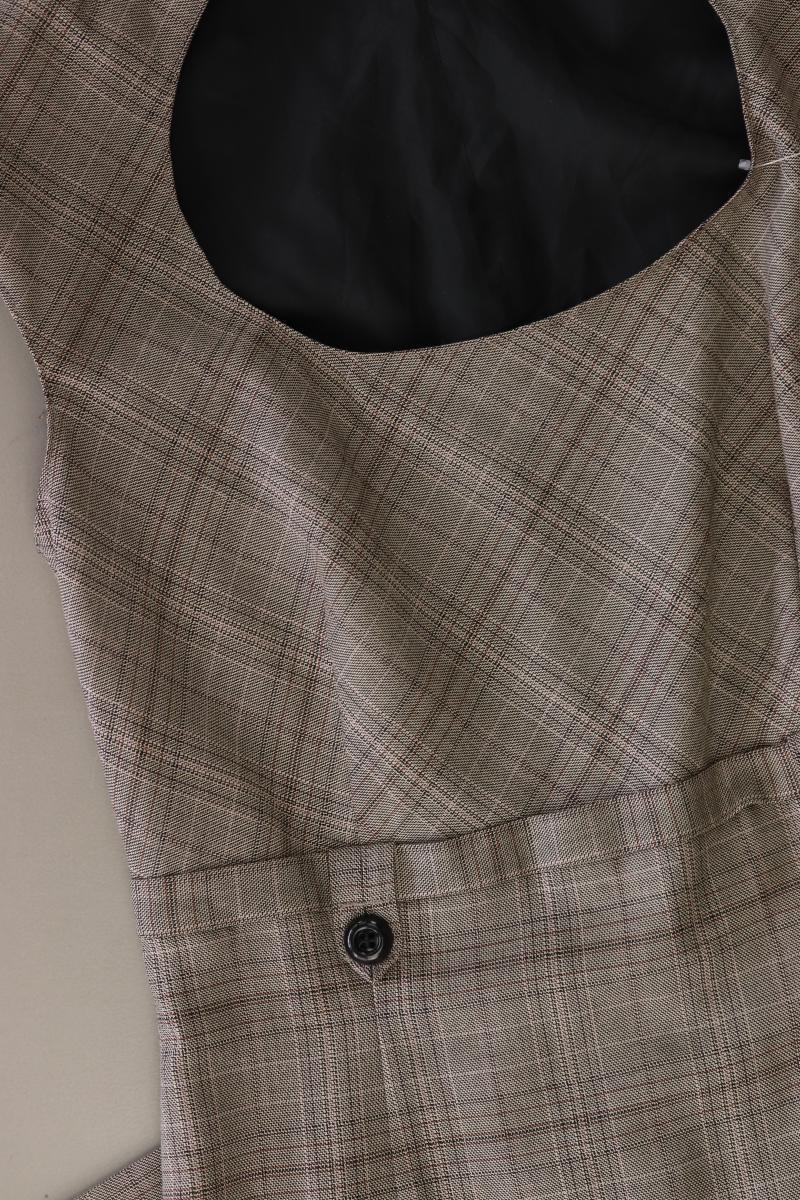 s.Oliver Selection Bleistiftkleid Gr. 36 kariert Ärmellos braun aus Viskose