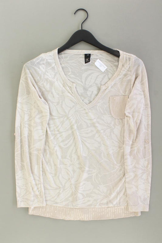 Best Connections Longsleeve-Shirt Gr. 34 Langarm mit Pailletten creme