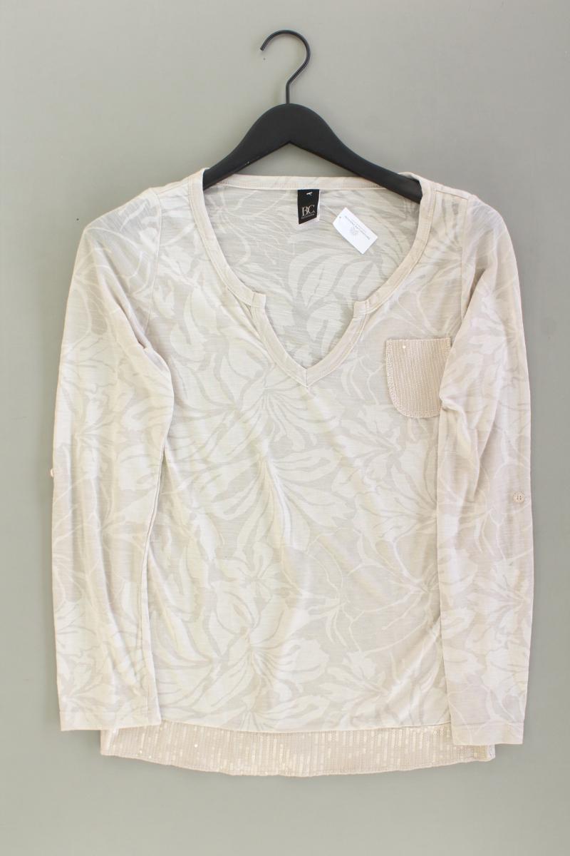 Best Connections Longsleeve-Shirt Gr. 34 Langarm mit Pailletten creme