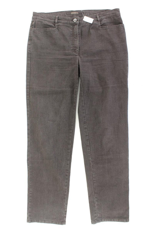 Zerres Straight Jeans Gr. L grau aus Baumwolle