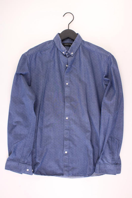 Selected Homme Langarmhemd für Herren Gr. S gepunktet neuwertig blau