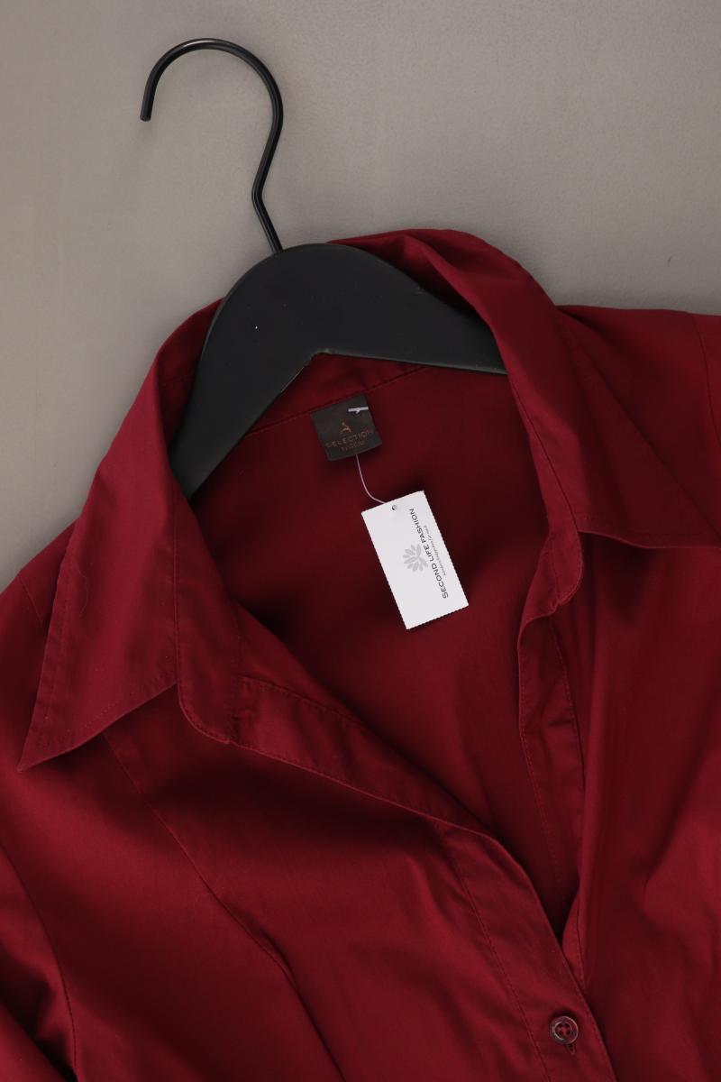 Selection by s.Oliver Bluse Gr. 36 neuwertig 3/4 Ärmel rot aus Baumwolle