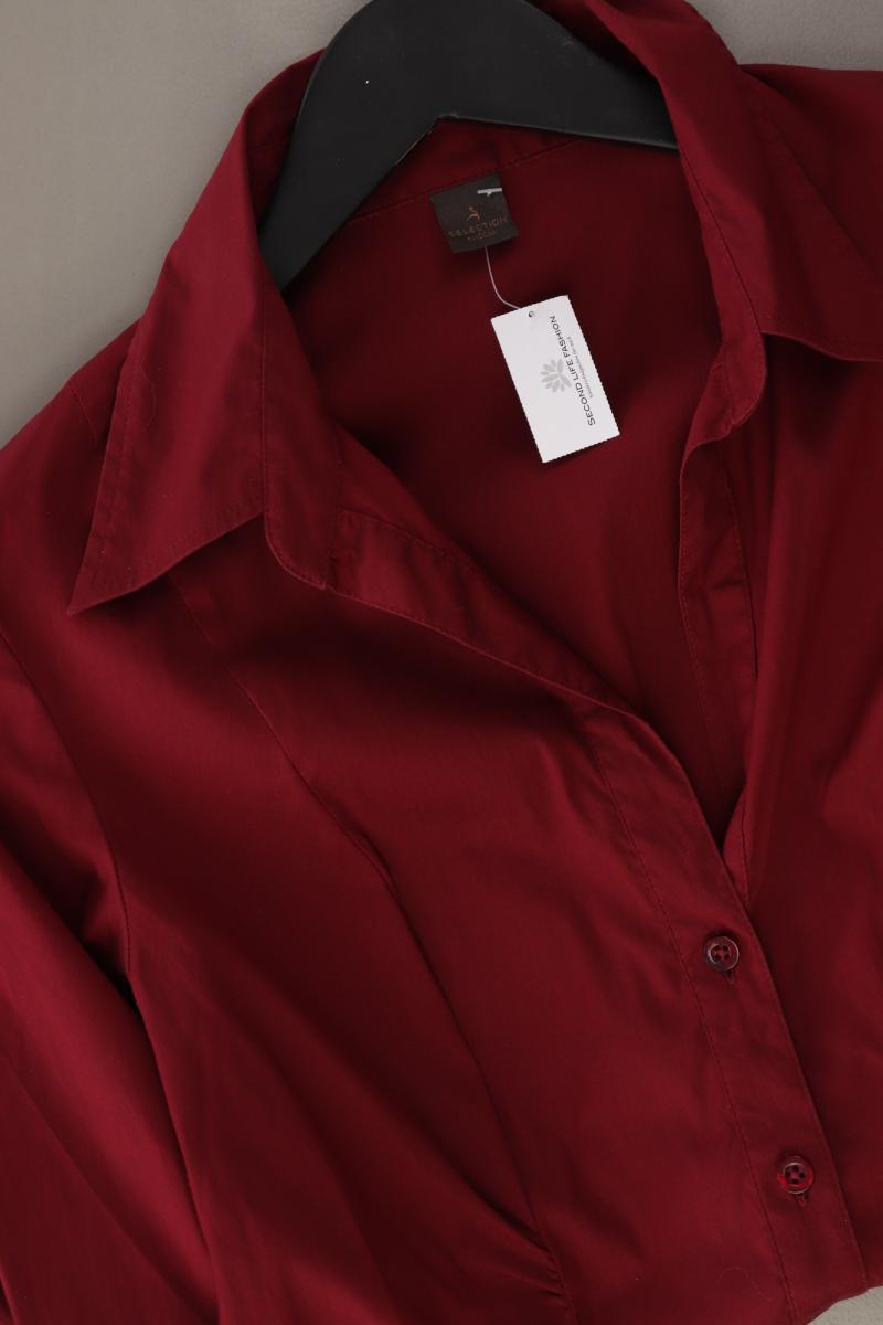 Selection by s.Oliver Bluse Gr. 36 neuwertig 3/4 Ärmel rot aus Baumwolle