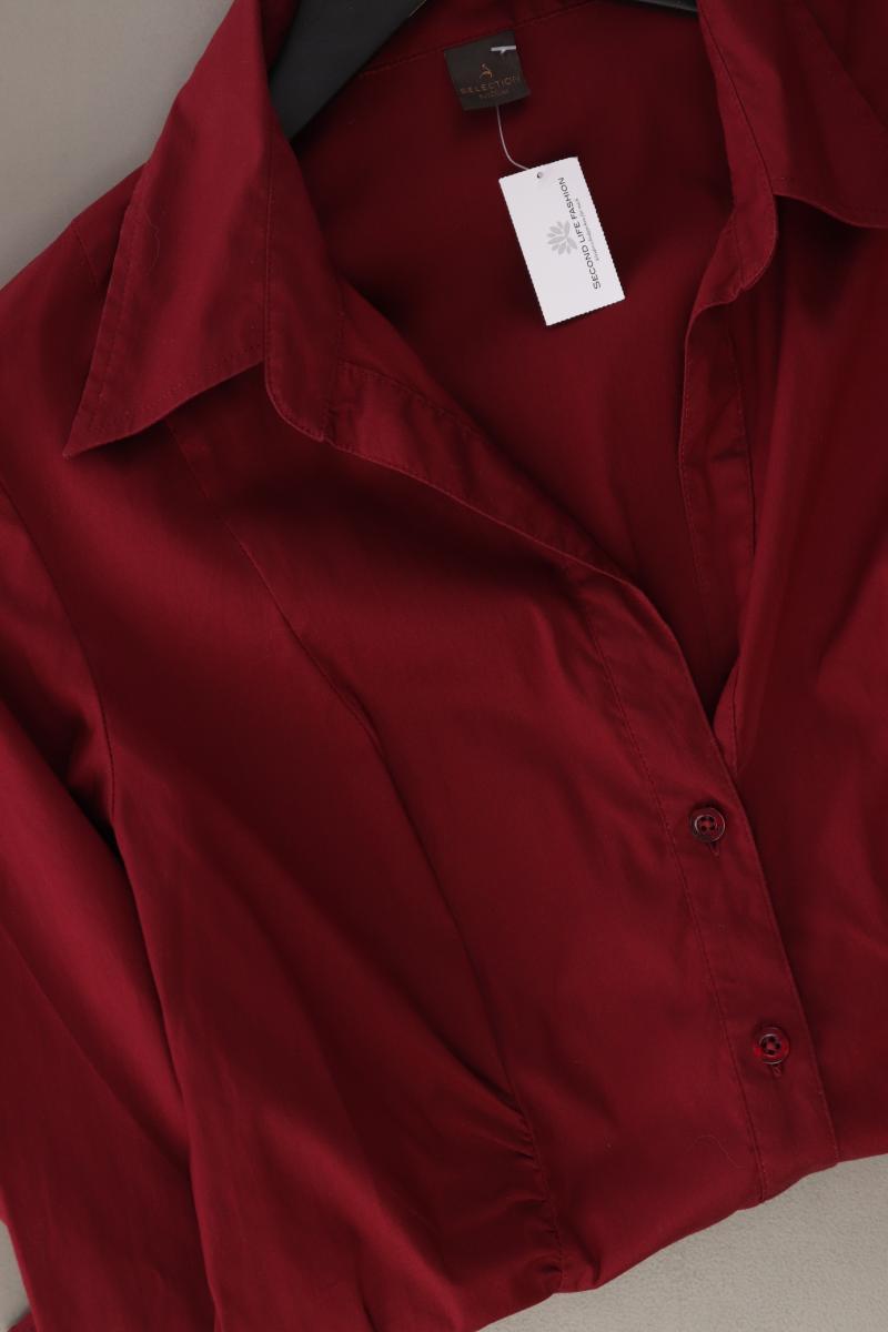 Selection by s.Oliver Bluse Gr. 36 neuwertig 3/4 Ärmel rot aus Baumwolle