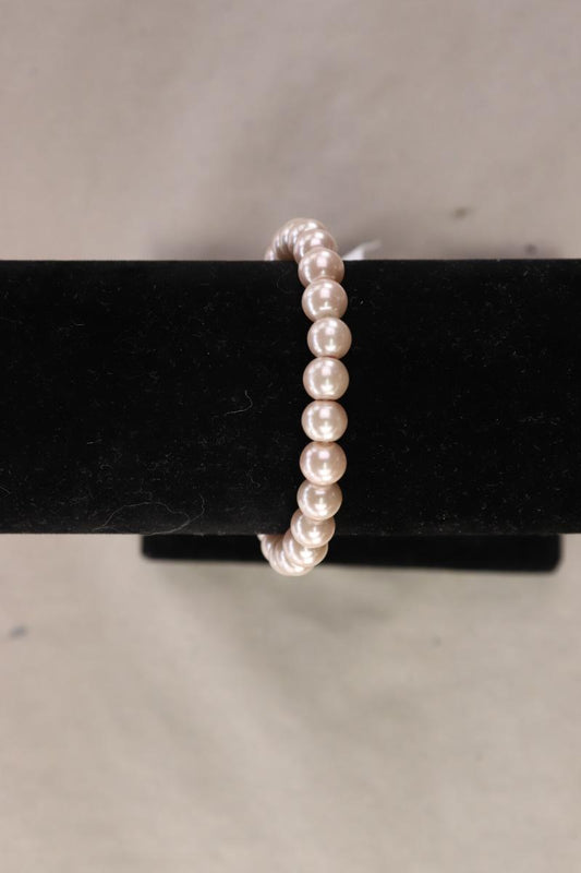 Perlenarmband creme