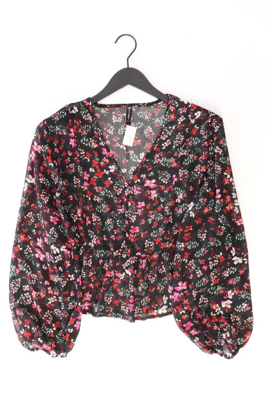 FB Sister Bluse Gr. L mit Blumenmuster Langarm schwarz aus Polyester