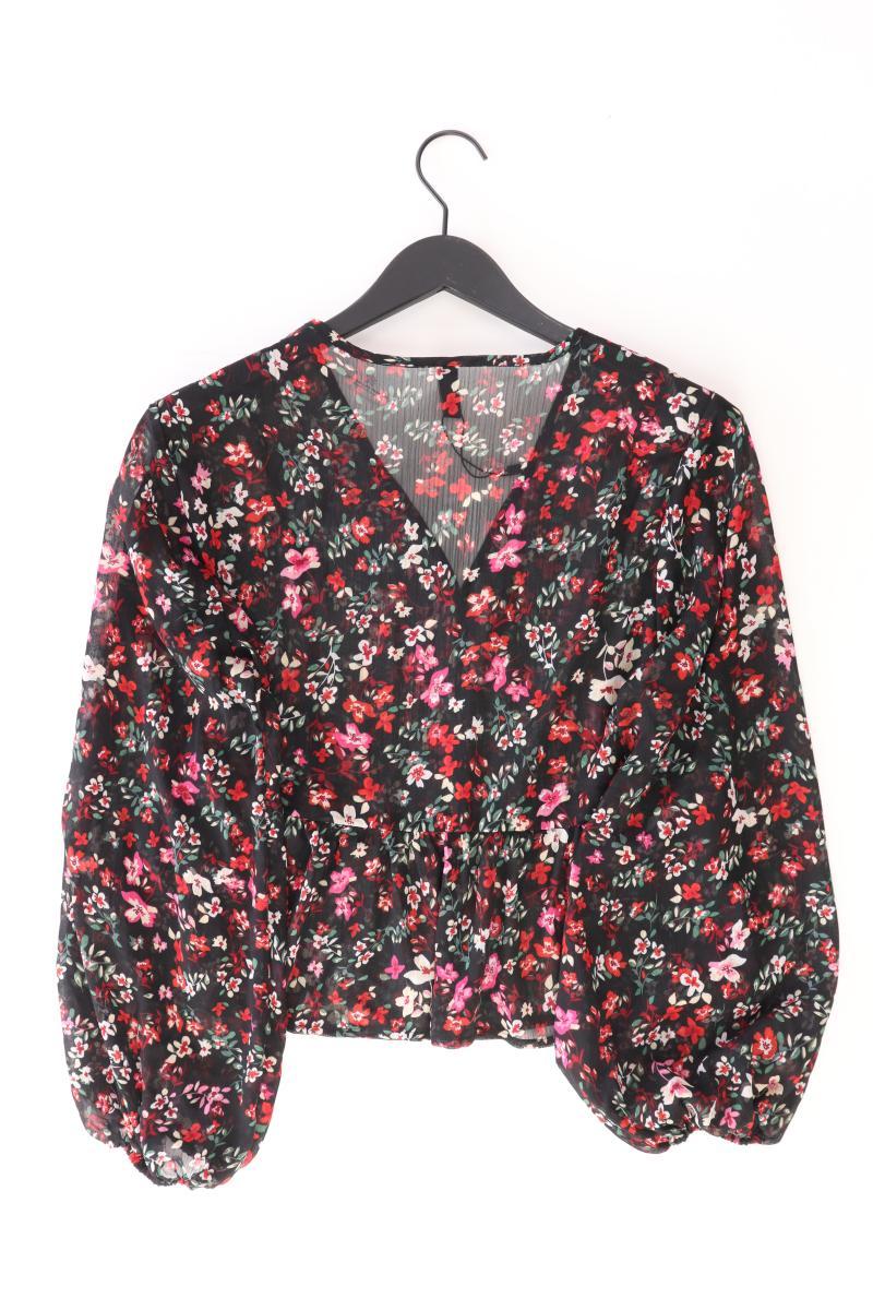 FB Sister Bluse Gr. L mit Blumenmuster Langarm schwarz aus Polyester