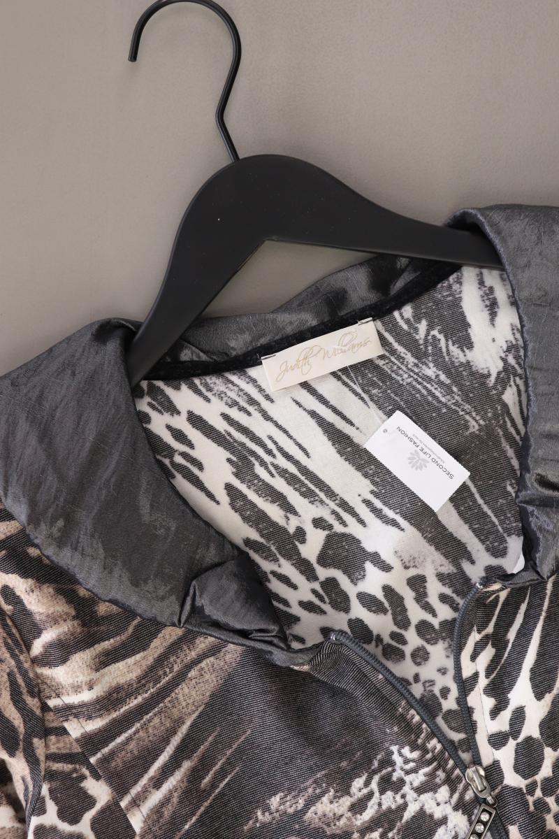 Judith Williams Cardigan Gr. 38 mit Tierdruck Langarm mehrfarbig aus Viskose