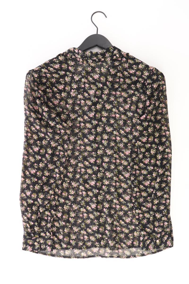 H&M Langarmbluse Gr. 38 mit Blumenmuster mehrfarbig aus Polyester
