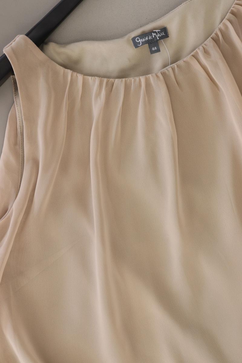 Grain de Malice Abendkleid Gr. 42 Träger creme aus Polyester