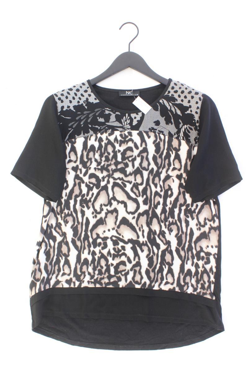 Nice Connection Printshirt Gr. 40 mit Tierdruck Kurzarm mehrfarbig aus Seide