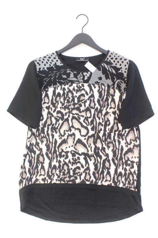 Nice Connection Printshirt Gr. 40 mit Tierdruck Kurzarm mehrfarbig aus Seide