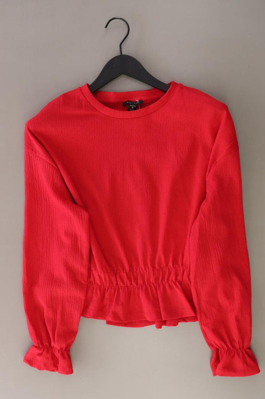 Amisu Langarmbluse Gr. M rot aus Polyester