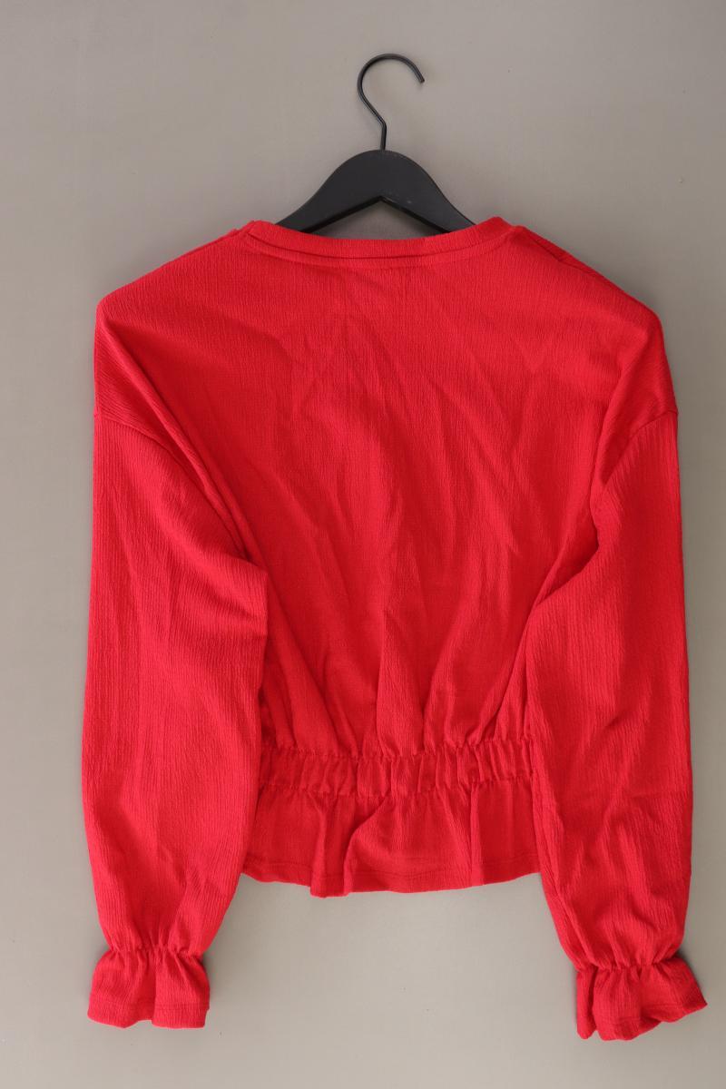 Amisu Langarmbluse Gr. M rot aus Polyester