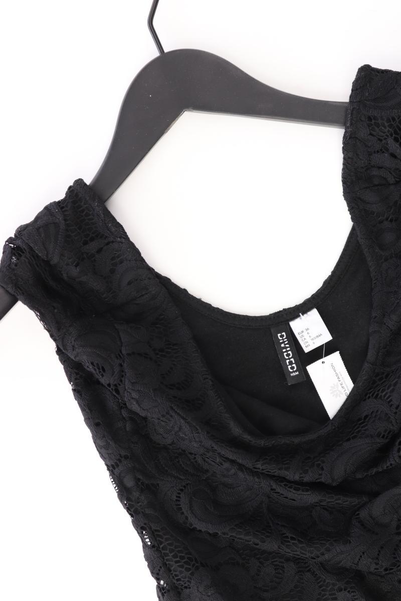 H&M Divided Spitzenkleid Gr. 36 Ärmellos schwarz