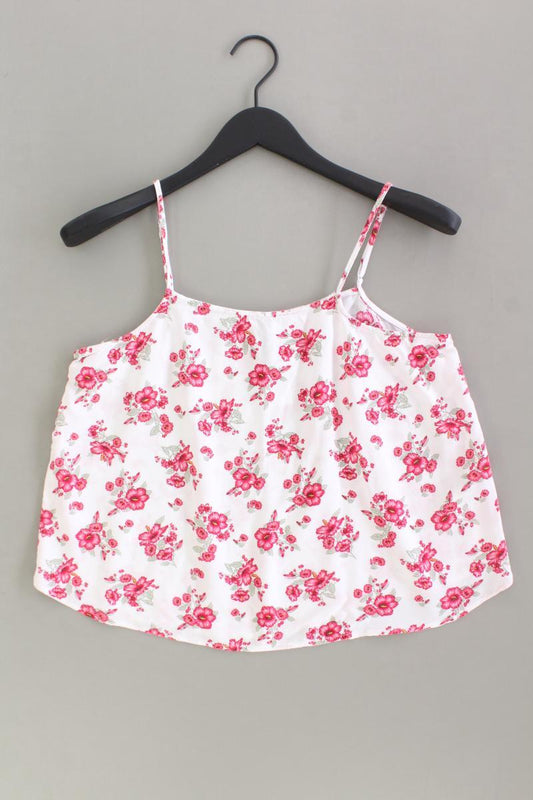 H&M Spaghetti-Top Gr. 40 mit Blumenmuster mehrfarbig aus Viskose