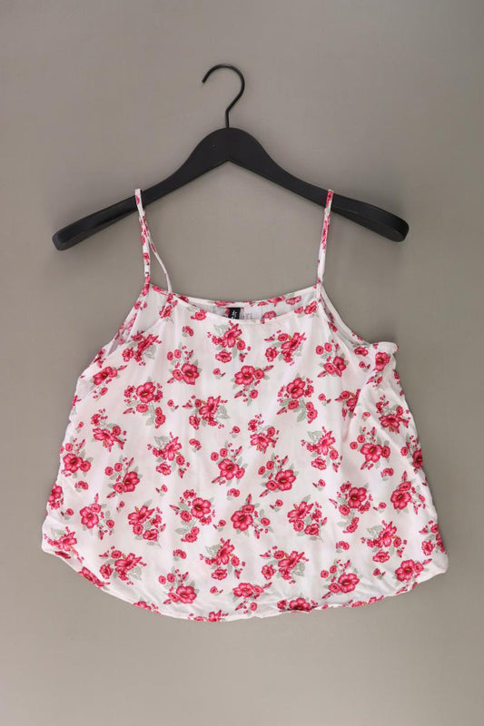 H&M Divided Top Gr. 40 mit Blumenmuster mehrfarbig aus Viskose