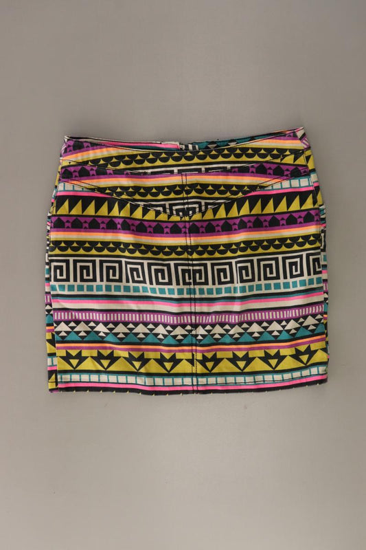H&M Divided Rock Gr. 38 geometrisches Muster mehrfarbig aus Baumwolle