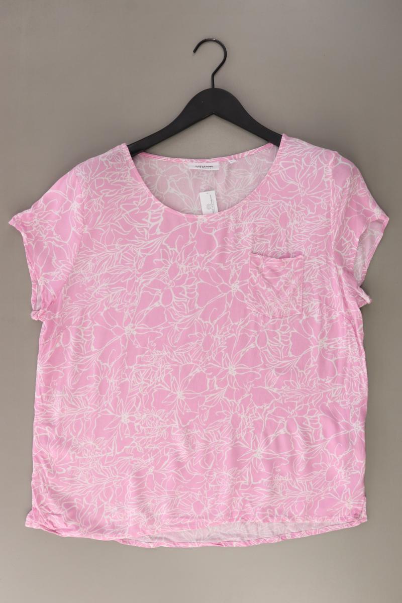 Greystone Kurzarmbluse Gr. XL mit Blumenmuster rosa aus Viskose