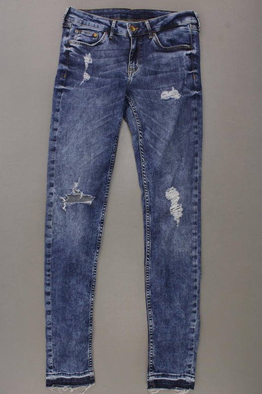 H&M Skinny Jeans Gr. W27/L30 blau aus Baumwolle