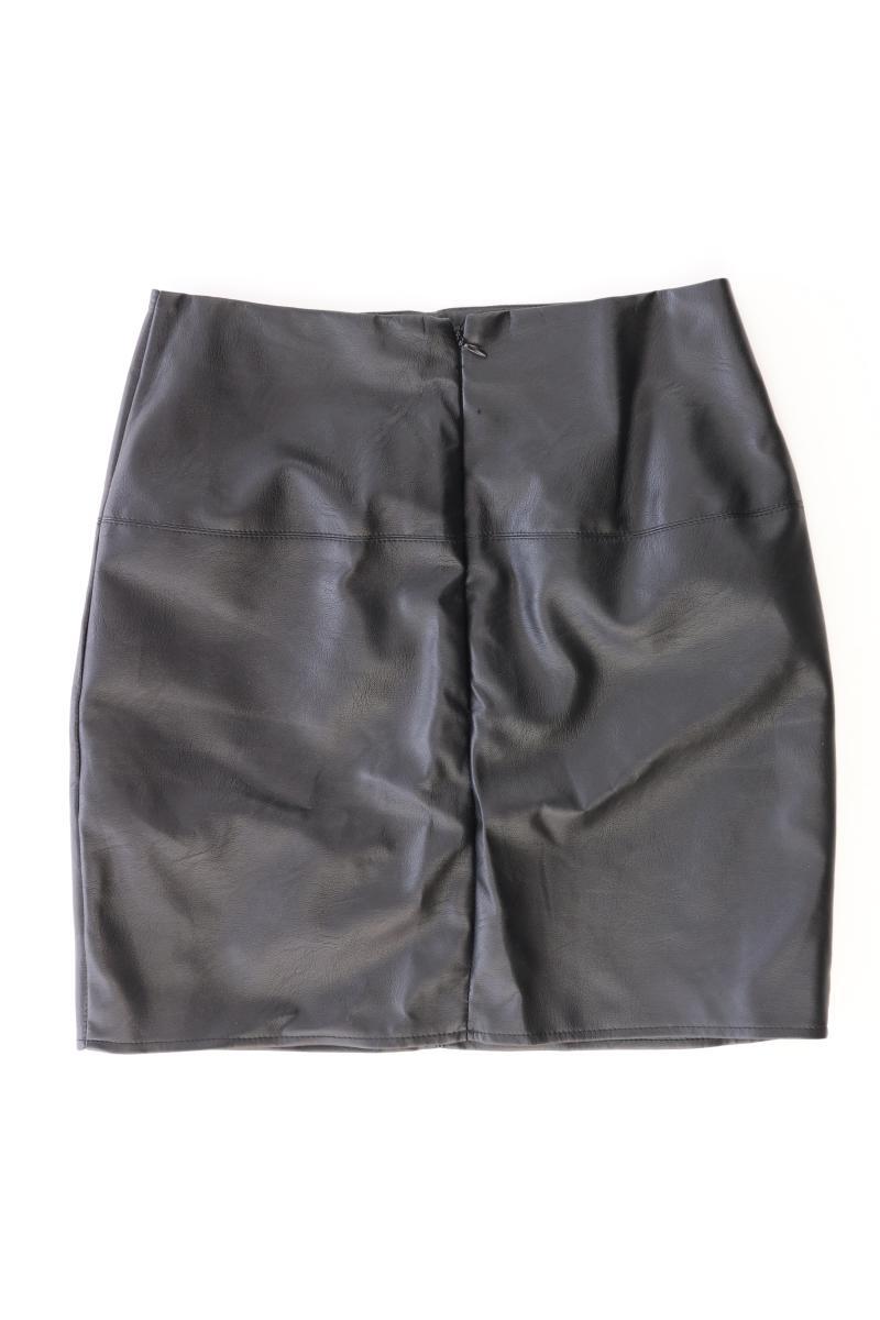 MISSGUIDED Kunstlederrock Gr. 36 schwarz aus Polyester