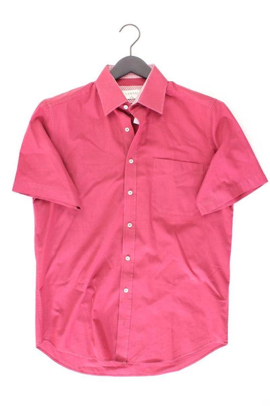 Kurzarmhemd für Herren Gr. S rot aus Baumwolle