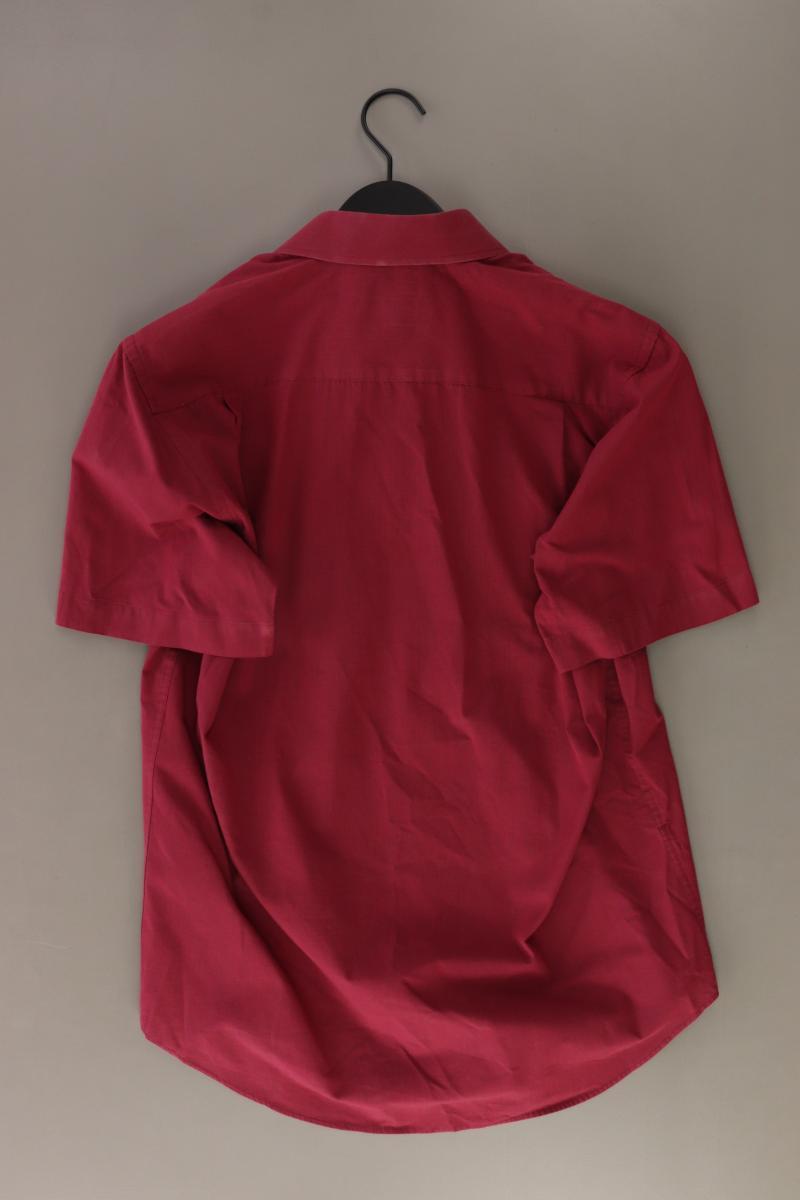 C&A Kurzarmhemd für Herren Gr. Hemdgröße 37/38 rot aus Baumwolle