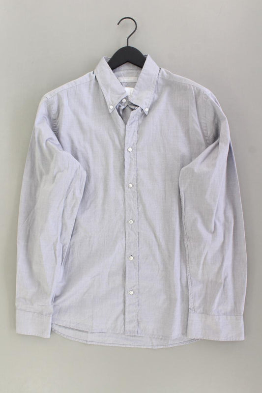 Strenesse Langarmhemd für Herren Gr. Hemdgröße 43 grau aus Baumwolle
