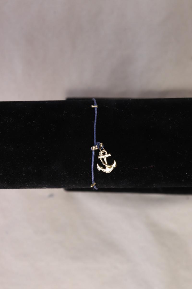 Armband mit Anker blau