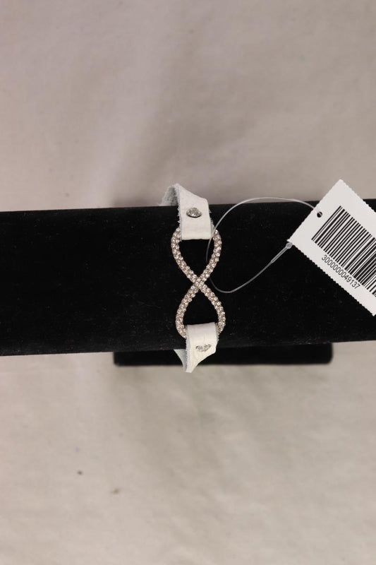 Armband mit Unendlichkeitszeichen weiß