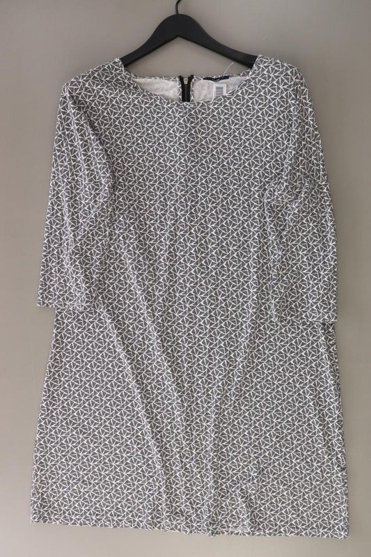 Kiabi Jerseykleid Gr. 46 gepunktet 3/4 Ärmel grau