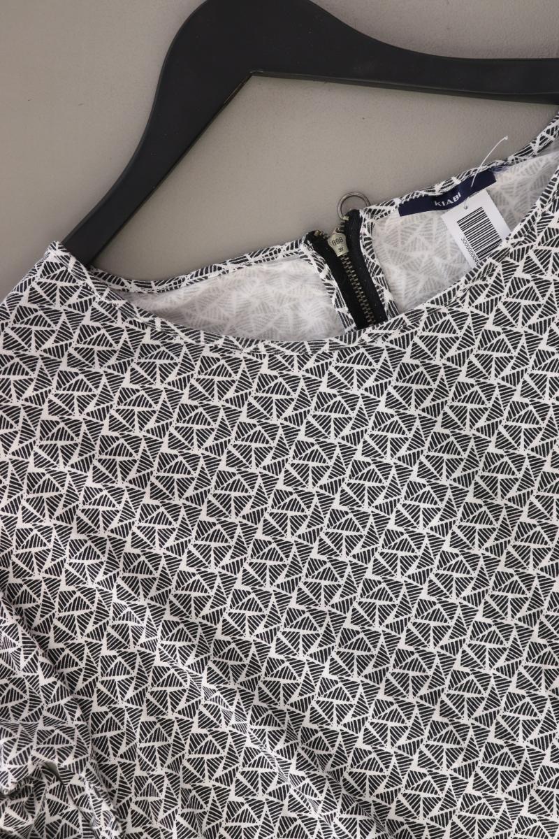 Kiabi Jerseykleid Gr. 46 gepunktet 3/4 Ärmel grau