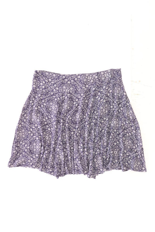 H&M Stretchrock Gr. M mit Blumenmuster blau aus Baumwolle