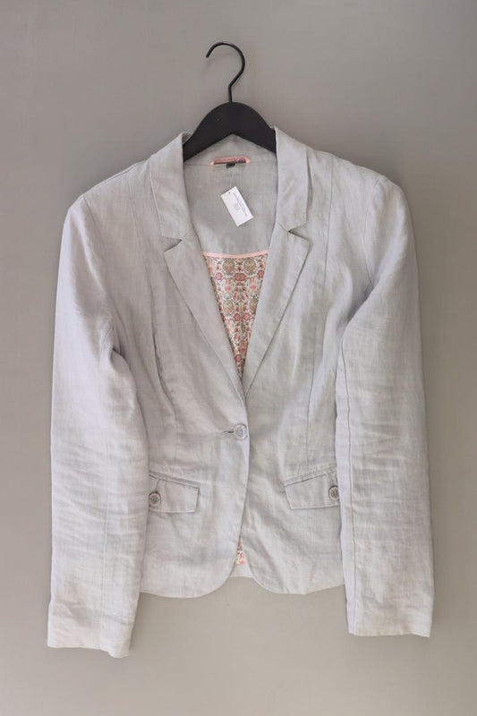 Street One Leinenblazer Gr. 38 grau