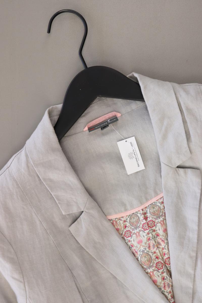 Street One Leinenblazer Gr. 38 grau